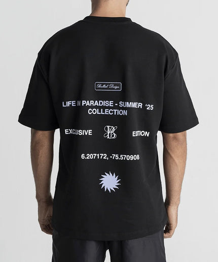 SERENITY BLACK OVERSIZED T-SHIRT