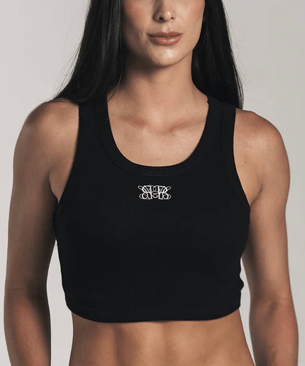 BLAKES BLACK TANK TOP CROP