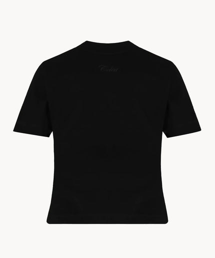 CELEIT LOGO TEXTURED TEE BLACK