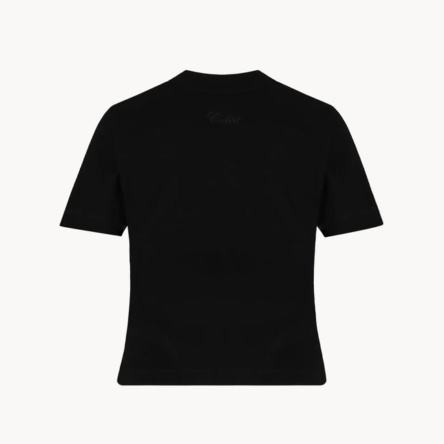CELEIT LOGO TEXTURED TEE BLACK